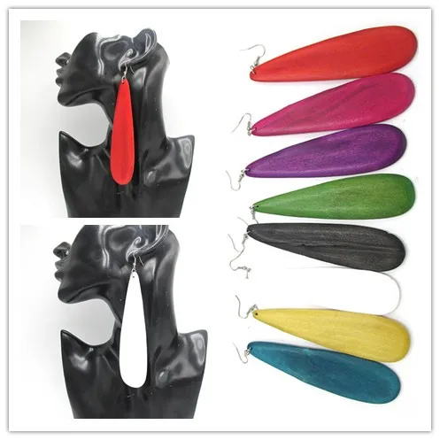 4pair/lot Big Size 5 inch Wood Earrings can mixed colors
4pair/lot Big Size 5 inch Wood Earrings can mixed colors