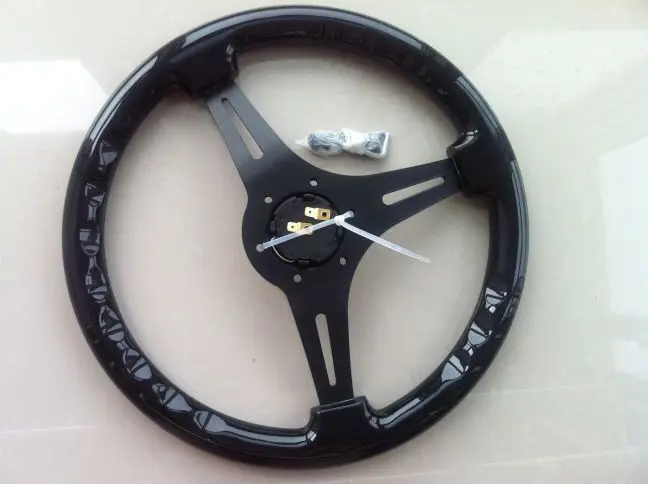 350mm Wood Phoebe steering wheel racing steering wheel three racing Phoebe black color
350mm Wood Phoebe steering wheel racing steering wheel three racing Phoebe black color