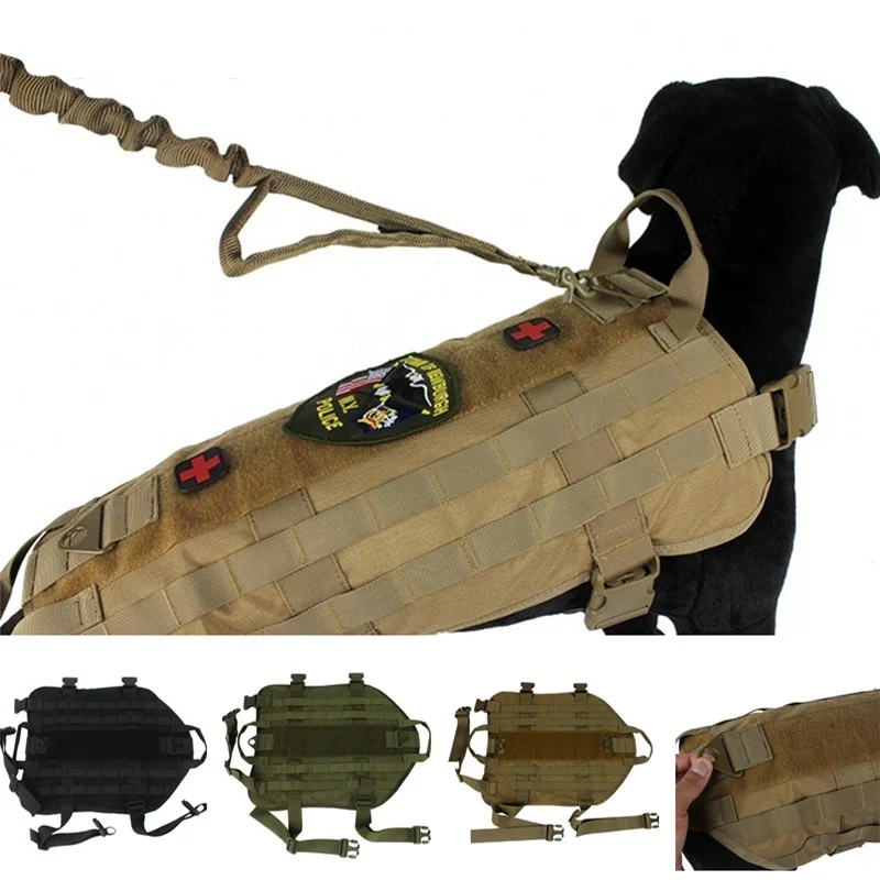1000D Molle Tactical Dog Vest K9 Pet Dog Clothes Harness Airsoft Paintball Hunting Training Vest
1000D Molle Tactical Dog Vest K9 Pet Dog Clothes Harness Airsoft Paintball Hunting Training Vest