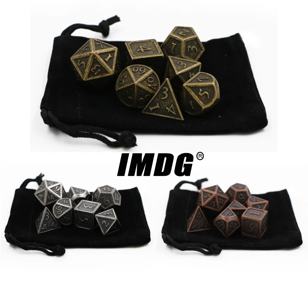 IMDG 7 шт./компл., креативные RPG игровые кубики, многогранные металлические кубики, DND новый шрифт, разные цвета, цифровые игровые кубики
IMDG 7 шт./компл., креативные RPG игровые кубики, многогранные металлические кубики, DND новый шрифт, разные цвета, цифровые игровые кубики