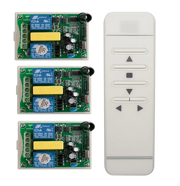 AC220V Digital display intelligent RF remote control switch +3*receiver/ projection screen/Tubular motor garage door / shutters
AC220V Digital display intelligent RF remote control switch +3*receiver/ projection screen/Tubular motor garage door / shutters