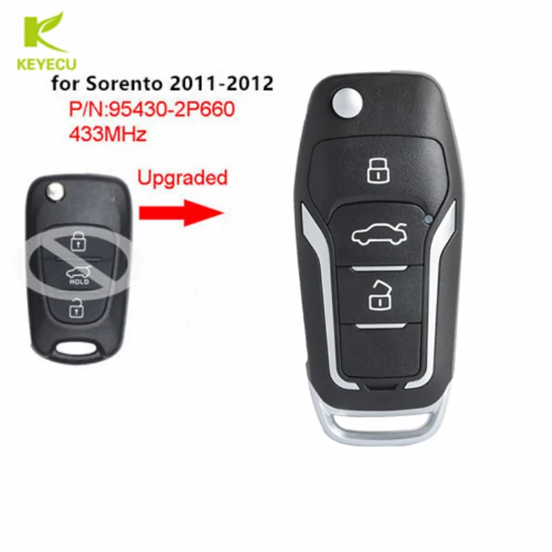 Обновленная флип-карта KEYECU с тремя кнопками 433 МГц ID46 для KIA Sorento 2011-2012 P/N: 95430-2P660
Обновленная флип-карта KEYECU с тремя кнопками 433 МГц ID46 для KIA Sorento 2011-2012 P/N: 95430-2P660