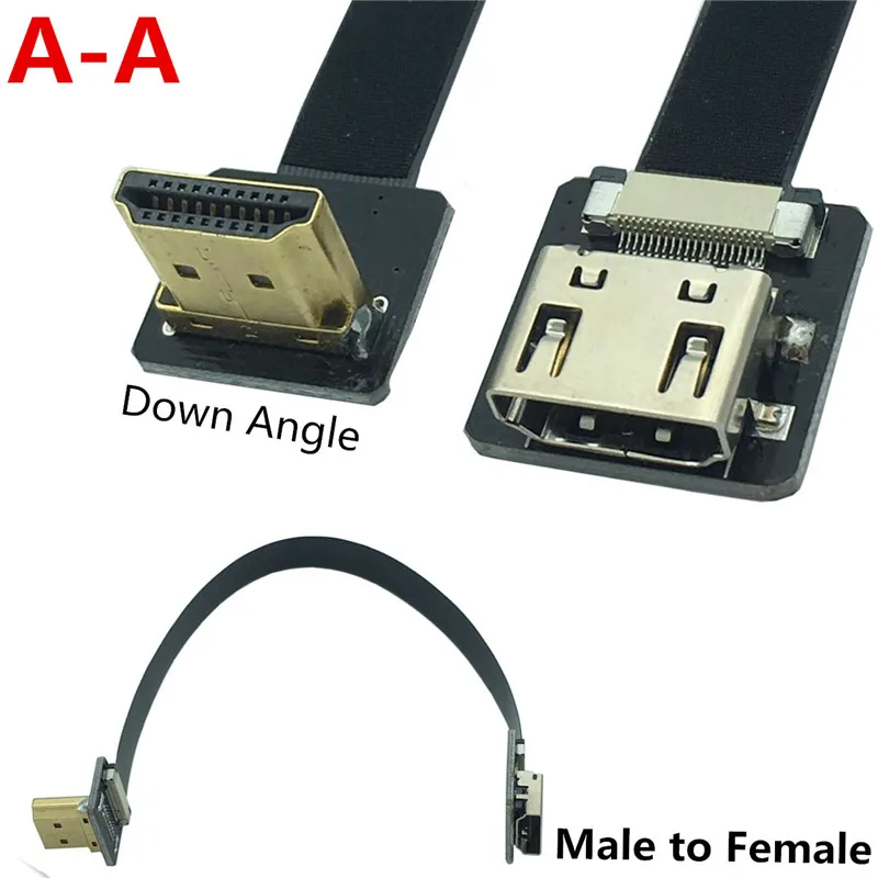 FPV вниз Угловой 90 градусов HDMI-совместимый штекер-гнездо FPC плоский кабель для HDTV Multi copter аэрофотосъемка 5 см-100 см
FPV вниз Угловой 90 градусов HDMI-совместимый штекер-гнездо FPC плоский кабель для HDTV Multi copter аэрофотосъемка 5 см-100 см
