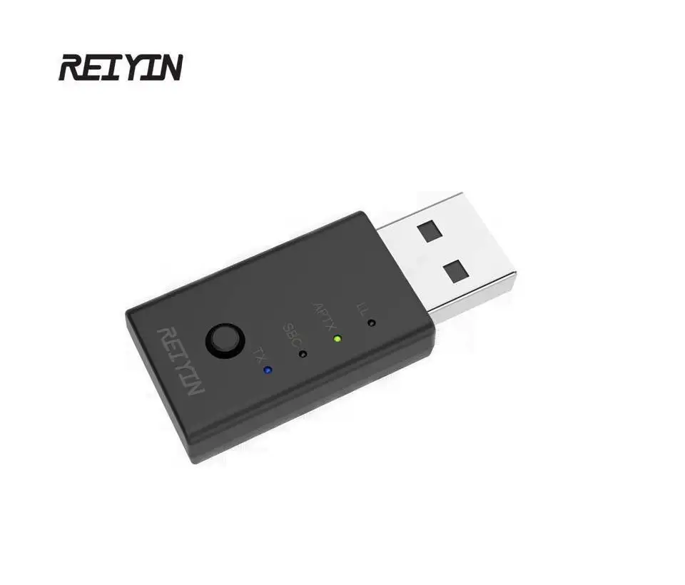 Reiyin Wireless Audio aptX LL USB Dongle Bluetooth 5.0 Voice Chat Calls Adapter for PC Plug and play
Reiyin Wireless Audio aptX LL USB Dongle Bluetooth 5.0 Voice Chat Calls Adapter for PC Plug and play