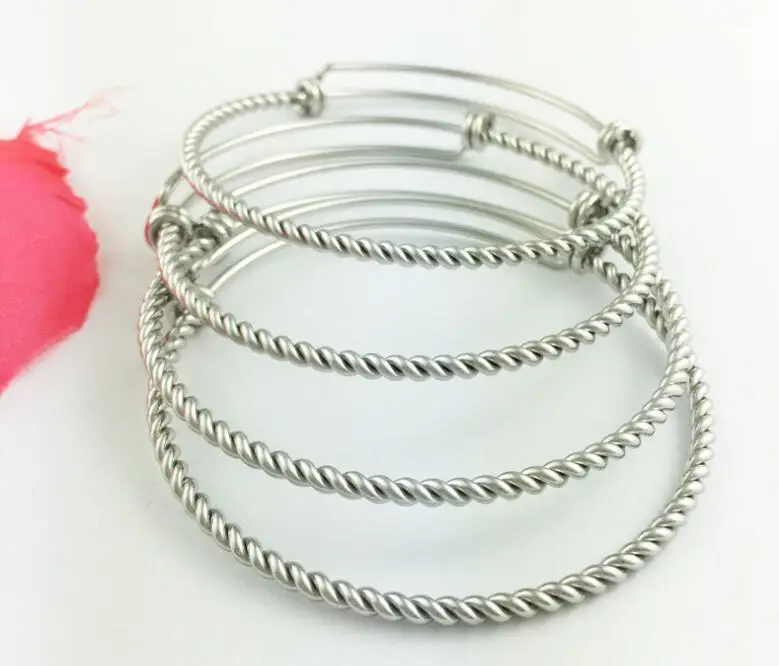 3pcs/lot GRACE MOMENTS Stainless Steel 60mm Twisted Stainless Steel Adjustable Bangle Bracelet 3.0mm Braided Bangle Bracelet
3pcs/lot GRACE MOMENTS Stainless Steel 60mm Twisted Stainless Steel Adjustable Bangle Bracelet 3.0mm Braided Bangle Bracelet