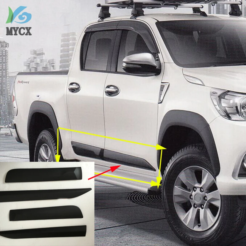 For Toyota Hilux accessories ABS injection black side molding body kits trim for toyota hilux revo 2015-2019 styling molding
For Toyota Hilux accessories ABS injection black side molding body kits trim for toyota hilux revo 2015-2019 styling molding