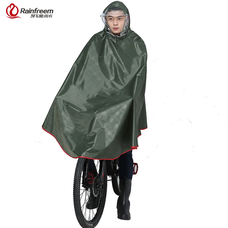 Rainfreem Impermeable Raincoat Women/Men Thick Bicycle Rain Poncho Plaid Oxford/Knitting Jacquard Women Waterproof Rain Gear
Rainfreem Impermeable Raincoat Women/Men Thick Bicycle Rain Poncho Plaid Oxford/Knitting Jacquard Women Waterproof Rain Gear