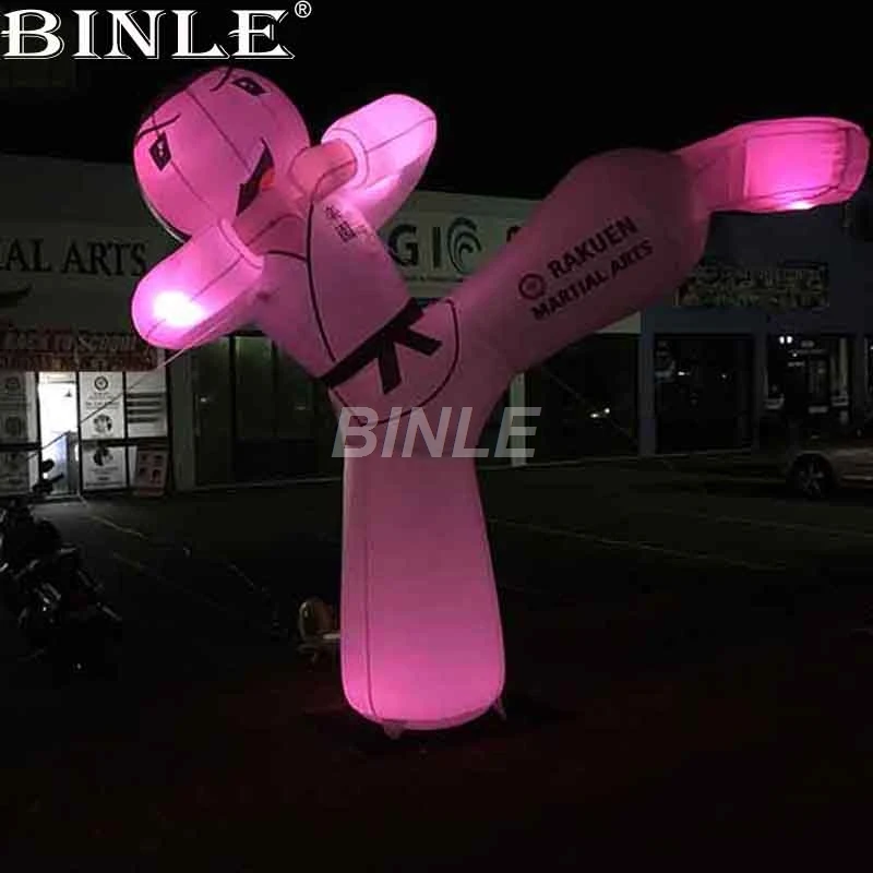 Commercial outdoor 3m 10ftH inflatable karate for advertising girls or boys inflatable taekwondo cartoon with LED
Commercial outdoor 3m 10ftH inflatable karate for advertising girls or boys inflatable taekwondo cartoon with LED