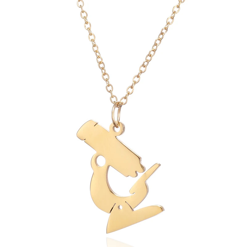 Vintage Science Microscope Pendant Necklaces For Women Men Stainless Steel Chain Gold Silver Color Collar Medical Jewelry New
Vintage Science Microscope Pendant Necklaces For Women Men Stainless Steel Chain Gold Silver Color Collar Medical Jewelry New