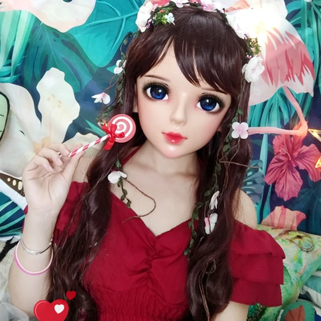 (Shi-08)Female Sweet Girl Resin Half Head Kigurumi BJD Eyes Crossdress Cosplay Japanese Anime Role Lolita Mask With Eyes And Wig
(Shi-08)Female Sweet Girl Resin Half Head Kigurumi BJD Eyes Crossdress Cosplay Japanese Anime Role Lolita Mask With Eyes And Wig