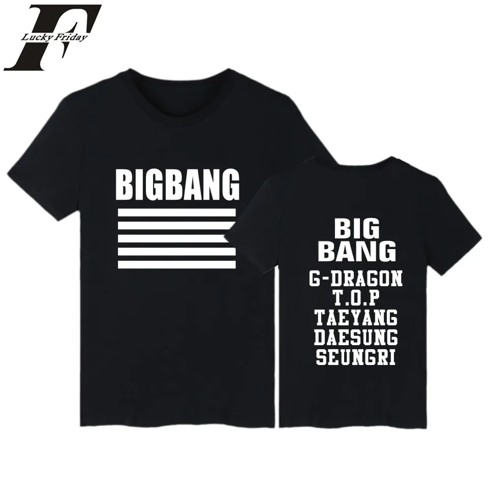 LUCKYFRIDAYF Bigbang Kpop Fashion T-shirts Men Women T Shirts Summer Casual Top Tee Shirt Round Neck Cotton Short Sleeve T-shirt
LUCKYFRIDAYF Bigbang Kpop Fashion T-shirts Men Women T Shirts Summer Casual Top Tee Shirt Round Neck Cotton Short Sleeve T-shirt