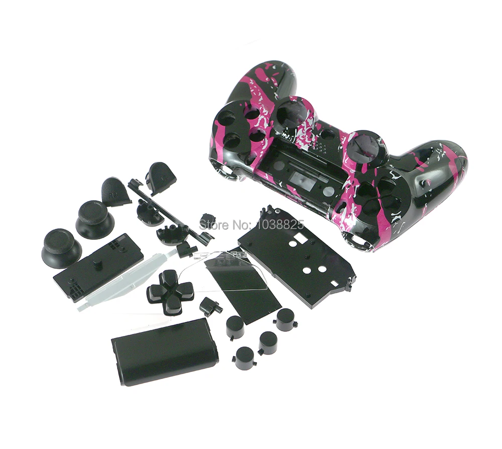 12sets/lot Camouflages Housing Shell Case Full Set Buttons Cover Plate Middle Stand for PS4 Controller
12sets/lot Camouflages Housing Shell Case Full Set Buttons Cover Plate Middle Stand for PS4 Controller
