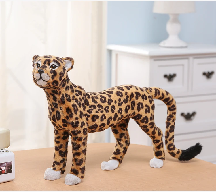 large 22x22cm simulation leopard hard model plastic&furs standing leopard prop,home decoration toy gift s2280
large 22x22cm simulation leopard hard model plastic&furs standing leopard prop,home decoration toy gift s2280