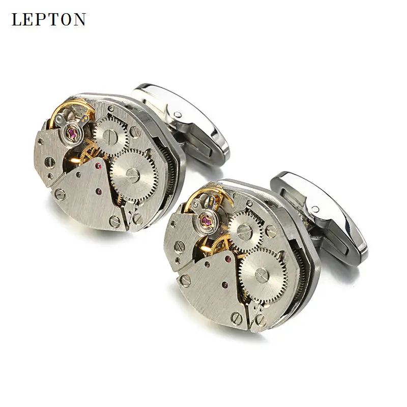 Newest Watch Movement Cufflinks for immovable Stainless Steel Steampunk Gear Watch Mechanism Cuff links for Mens Relojes gemelos
Newest Watch Movement Cufflinks for immovable Stainless Steel Steampunk Gear Watch Mechanism Cuff links for Mens Relojes gemelos