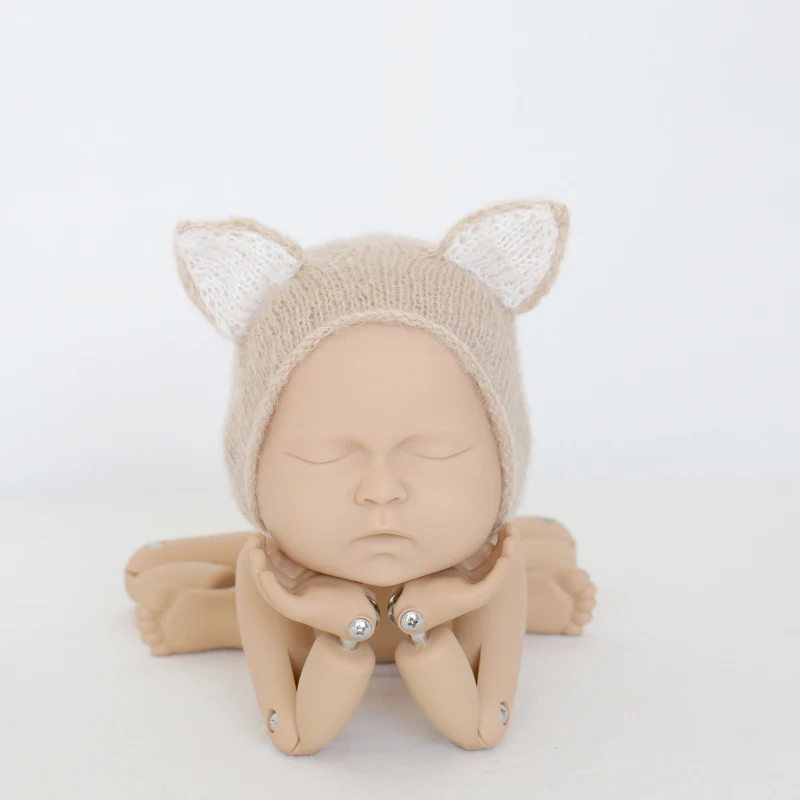Newborn Fox bonnet Baby girl hat Photography props Infant Fox hat Baby shower gift
Newborn Fox bonnet Baby girl hat Photography props Infant Fox hat Baby shower gift