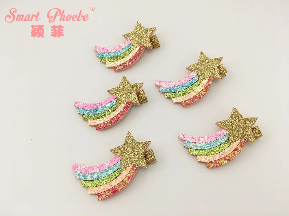 Boutique 20pcs Fashion Cute Glitter Rainbow Hairpins Kawaii Gold Star Felt Hair Clips Party Headwear Princess Hair Accessories
Boutique 20pcs Fashion Cute Glitter Rainbow Hairpins Kawaii Gold Star Felt Hair Clips Party Headwear Princess Hair Accessories