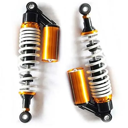 375mm 390mm Universal Shock Absorbers for Honda/Yamaha/Suzuki/Kawasaki/Dirt bikes/ Gokart/ATV/Motorcycles and Quad.
375mm 390mm Universal Shock Absorbers for Honda/Yamaha/Suzuki/Kawasaki/Dirt bikes/ Gokart/ATV/Motorcycles and Quad.