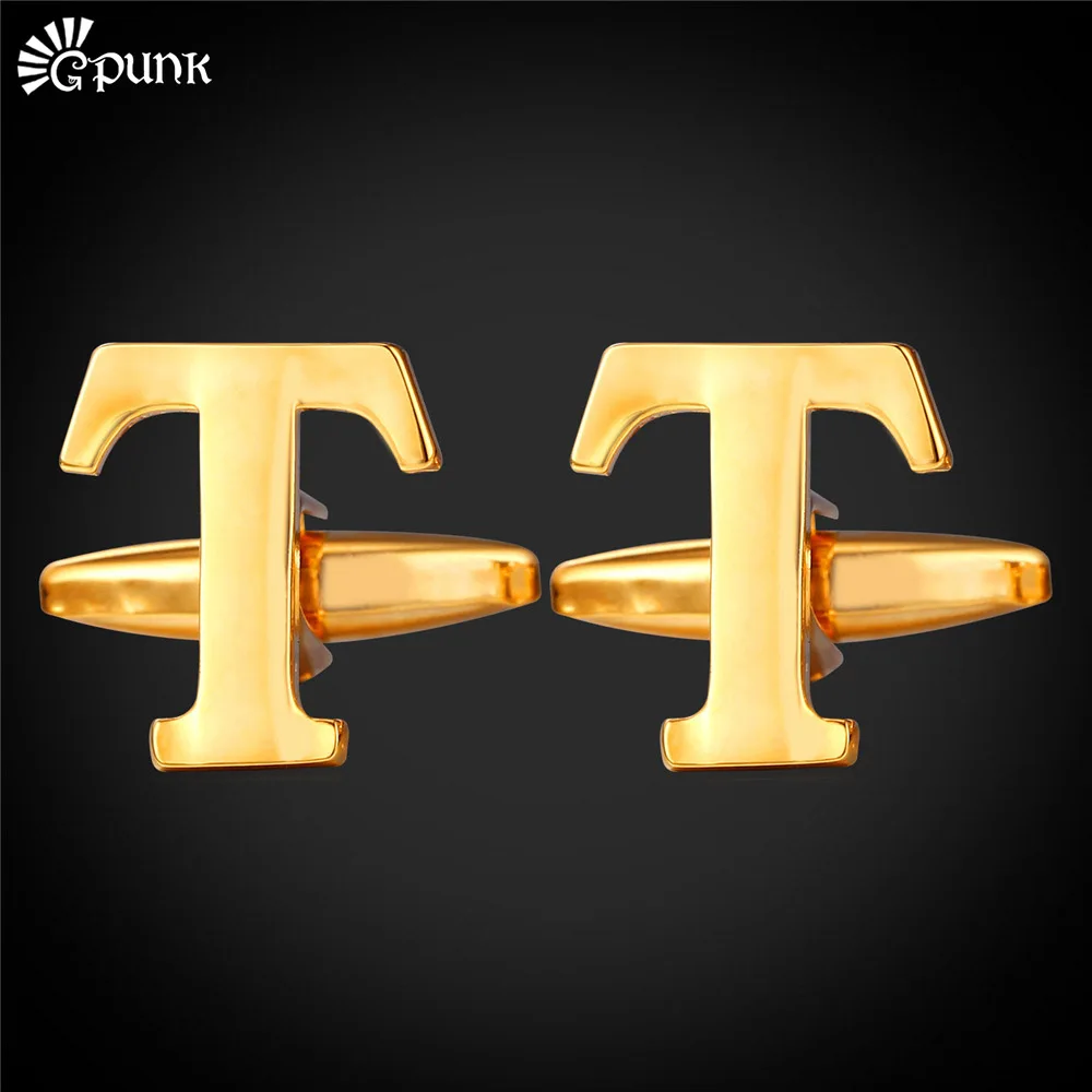 Luxury Cufflinks Wedding Groom Shirts Cuff Buttons Alphabet T With Gift Box Gold/ color Mens Jewelry C2050G
Luxury Cufflinks Wedding Groom Shirts Cuff Buttons Alphabet T With Gift Box Gold/ color Mens Jewelry C2050G