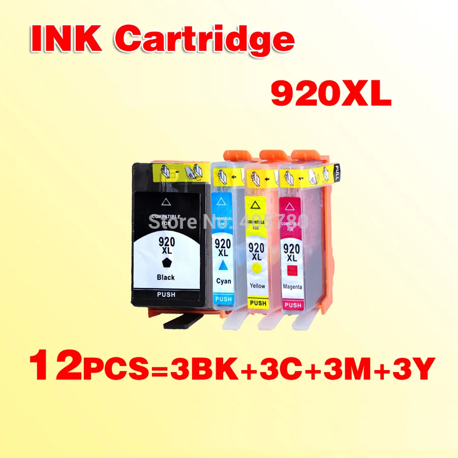 12pcs 920XL INK cartridges compatible for HP920 compatible for HP6000 HP6500A HP7500A HP7000
12pcs 920XL INK cartridges compatible for HP920 compatible for HP6000 HP6500A HP7500A HP7000