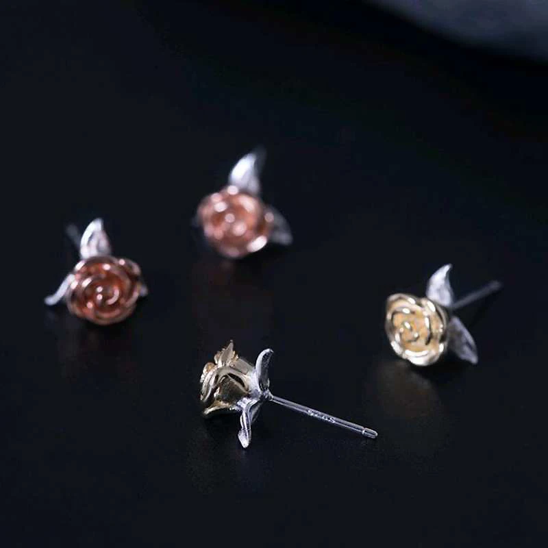 High Quality Gold/Silver/Rose Gold Flower 925 Sterling Silver Stud Earrings for Women Female Fine Jewelry Accessories YEA100
High Quality Gold/Silver/Rose Gold Flower 925 Sterling Silver Stud Earrings for Women Female Fine Jewelry Accessories YEA100