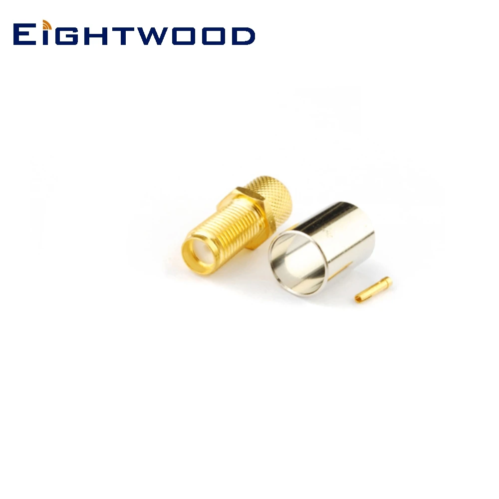 Eightwood 5PCS SMA Crimp Jack Female RF Coaxial Connector Adapter Bulkhead for LMR300 Cable Waterproof Base Station Antenna
Eightwood 5PCS SMA Crimp Jack Female RF Coaxial Connector Adapter Bulkhead for LMR300 Cable Waterproof Base Station Antenna