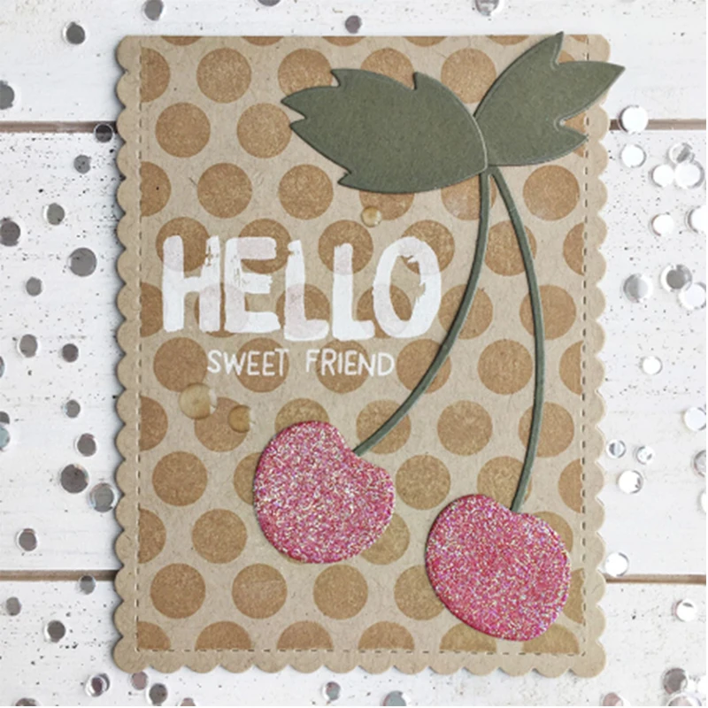 Sweet Cherry Metal Cutting Die Scrapbooking Handmade Decoration Craft DIY Card Album Photo Making Embossing Template Stencil
Sweet Cherry Metal Cutting Die Scrapbooking Handmade Decoration Craft DIY Card Album Photo Making Embossing Template Stencil