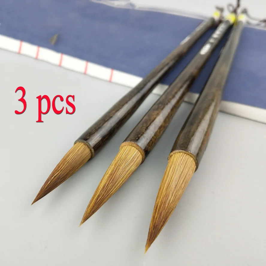 3pcs Chinese Calligraphy Brushes pen Weasel hair brushes for artist painting calligraphy drawing art supply
3pcs Chinese Calligraphy Brushes pen Weasel hair brushes for artist painting calligraphy drawing art supply
