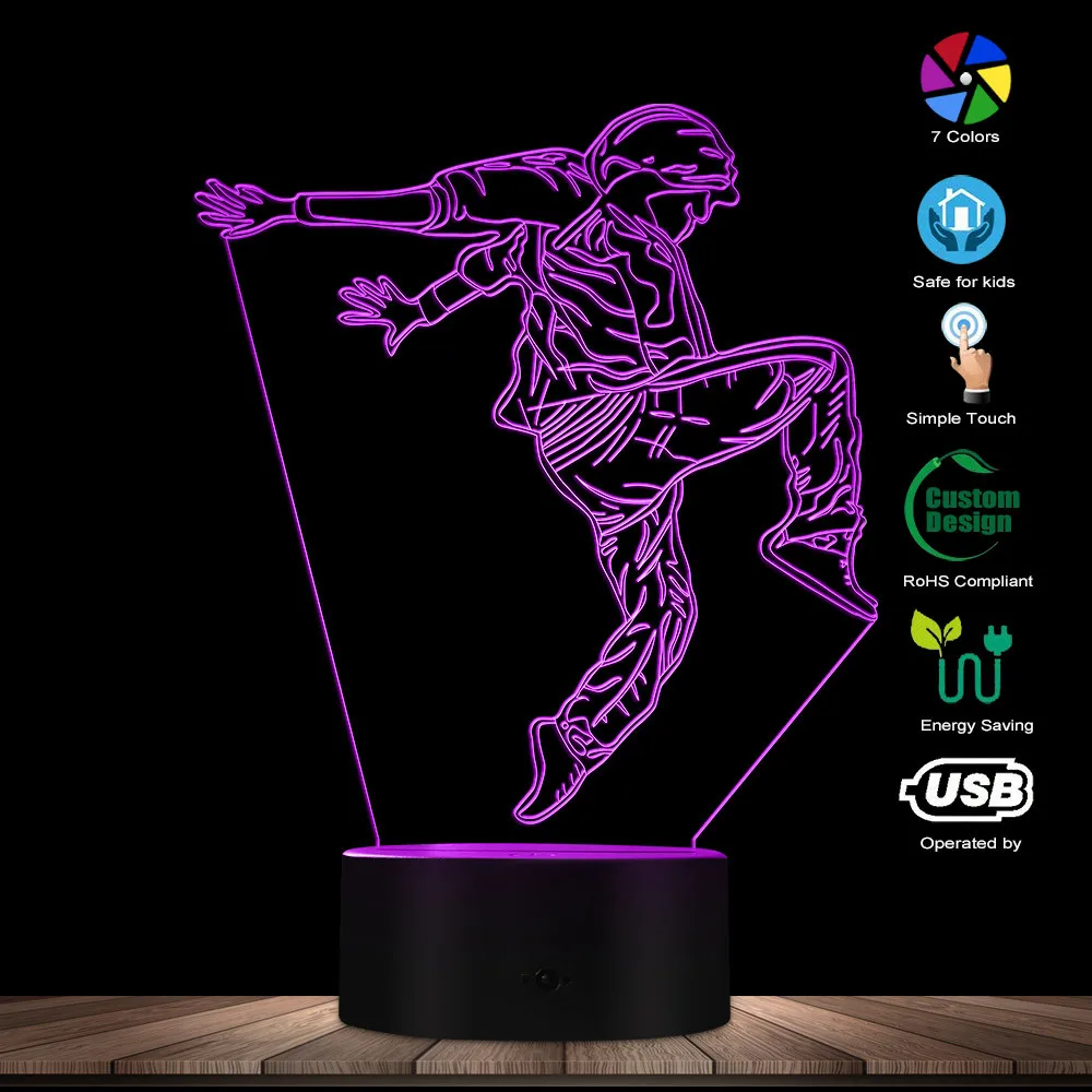 Hip Hop Dancer LED Night Lights Modern Dancer Street Dancer Dance Studio Table Lamp Decorative Lighting Decor Gift For Dancers
Hip Hop Dancer LED Night Lights Modern Dancer Street Dancer Dance Studio Table Lamp Decorative Lighting Decor Gift For Dancers