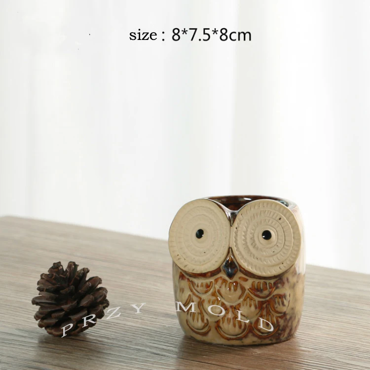 Mold Silicone 3d Classic Owl Flower Pots Shape Molds Cement Clay Mould Cute Animals Dizziness Owl Silicone Rubber PRZY 001
Mold Silicone 3d Classic Owl Flower Pots Shape Molds Cement Clay Mould Cute Animals Dizziness Owl Silicone Rubber PRZY 001