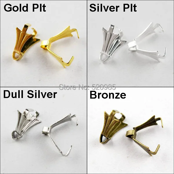 400PCS/LOT Pendant Clips & Pendant Clasps, Pinch Clip Bail Pendant Hooks Connectors . DIY jewely parts accessories CN024
400PCS/LOT Pendant Clips & Pendant Clasps, Pinch Clip Bail Pendant Hooks Connectors . DIY jewely parts accessories CN024