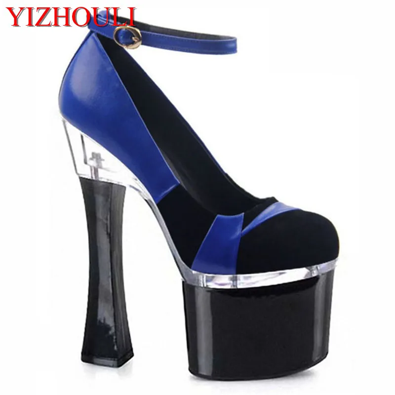 Summer women ankle strap shoes, 18 cm, round toe platform heels, banquet dance shoes
Summer women ankle strap shoes, 18 cm, round toe platform heels, banquet dance shoes