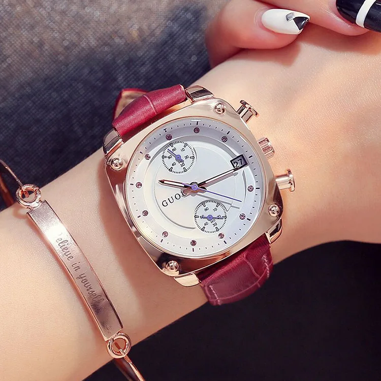 Fashion Brand Lady Man Unisex Luxury Rose Gold Steel & Leather Dress Calendar Watch Square Dial Waterproof Clock Gift For Lover
Fashion Brand Lady Man Unisex Luxury Rose Gold Steel & Leather Dress Calendar Watch Square Dial Waterproof Clock Gift For Lover