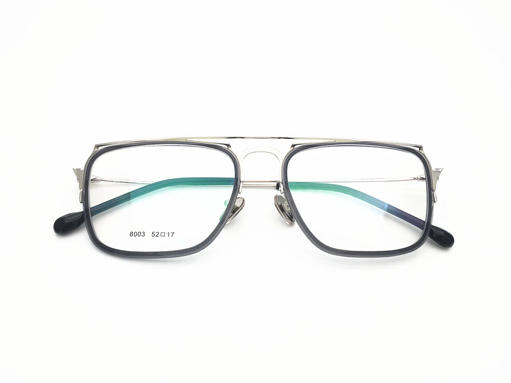 Двулучевые дизайнерские титановые очки с ацетатной оправой для мужчин, ульсветильник очки с электронным покрытием и полным ободком 8003
Двулучевые дизайнерские титановые очки с ацетатной оправой для мужчин, ульсветильник очки с электронным покрытием и полным ободком 8003