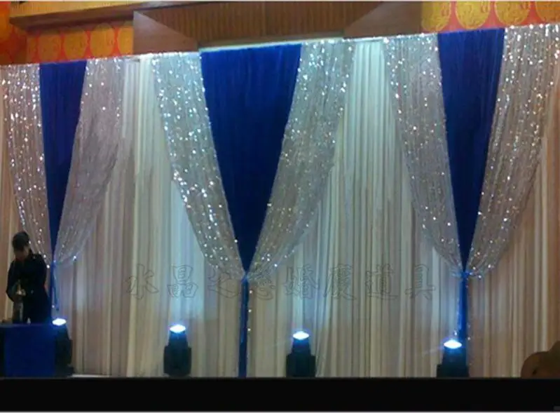 3M*6M pure white wedding stage background silk drape decoration white wedding backdrop curtain event party decor
3M*6M pure white wedding stage background silk drape decoration white wedding backdrop curtain event party decor