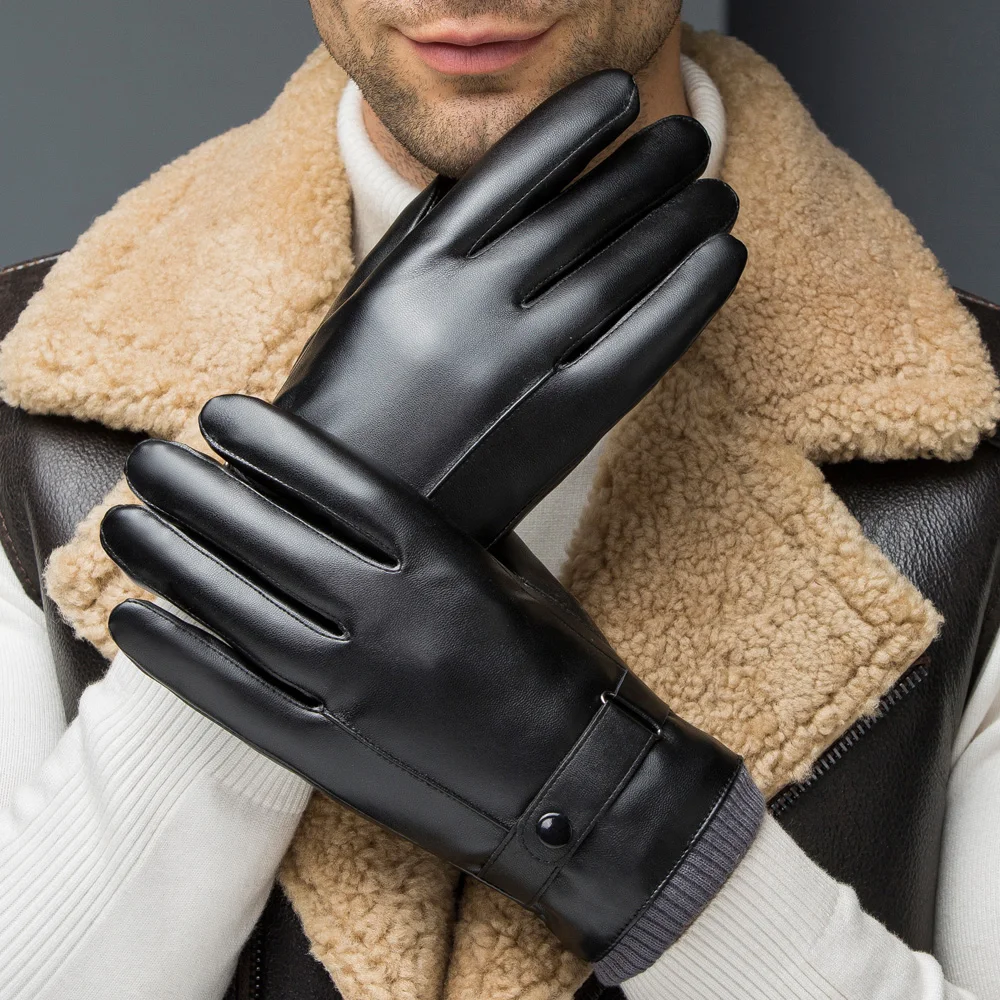 Male Winter Outdoor Touchscreen Gloves Motorcycles Driving Warm Mittens Thickened Velvet Windproof Tactile Leather Gloves B-9583
Male Winter Outdoor Touchscreen Gloves Motorcycles Driving Warm Mittens Thickened Velvet Windproof Tactile Leather Gloves B-9583