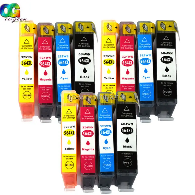 12Pack 564XL 564 Ink 3 Set Compatible For HP Printer photosmart 4610 6520 6510 printer
12Pack 564XL 564 Ink 3 Set Compatible For HP Printer photosmart 4610 6520 6510 printer