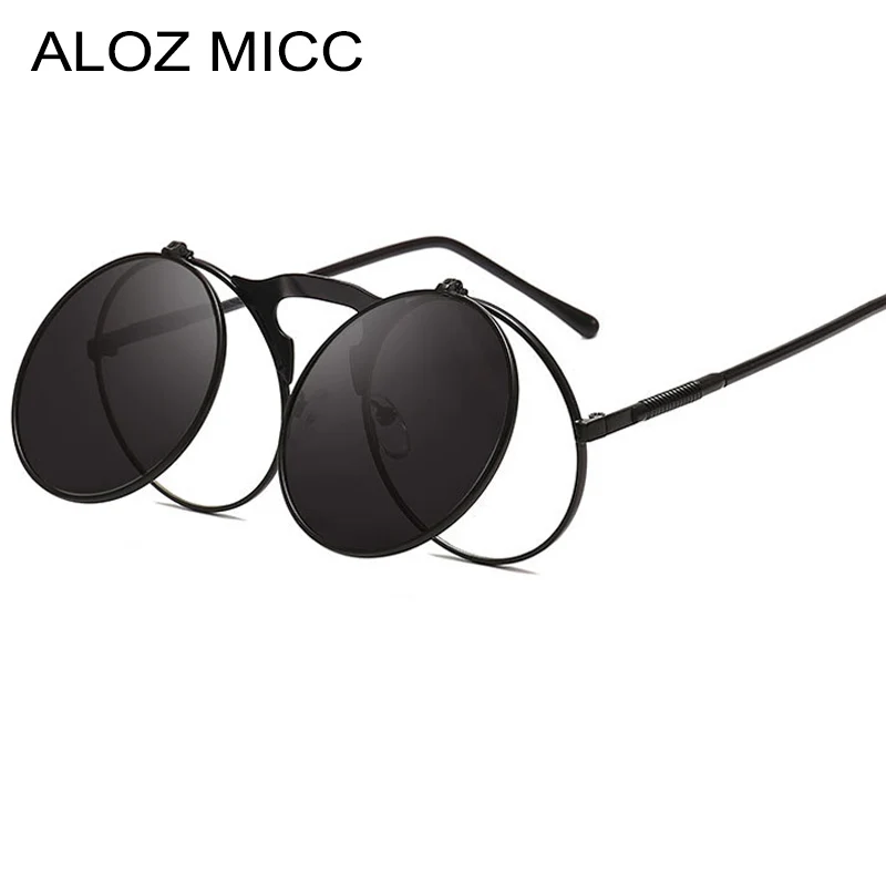 ALOZ MICC Vintage Flip Up Round Sunglasses Men Newest Punk Metal Sun Glasses Women Female Fashion Eyewear Oculos De Sol Q153
ALOZ MICC Vintage Flip Up Round Sunglasses Men Newest Punk Metal Sun Glasses Women Female Fashion Eyewear Oculos De Sol Q153