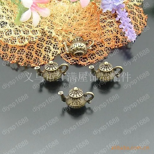 100 pcs/lot Zinc alloy bead Antique Bronze Plated Charms Pendants Fit Jewelry 12*15MM Teapot Shape JJA1491
100 pcs/lot Zinc alloy bead Antique Bronze Plated Charms Pendants Fit Jewelry 12*15MM Teapot Shape JJA1491