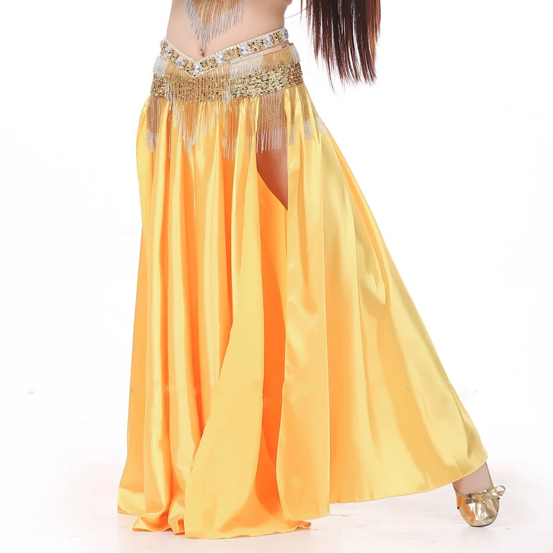 11 Colors Performance Women Dancewear Green Belly Dance Skirt Side Split Elastic Waist Silk Satin Skirts for Bellydance
11 Colors Performance Women Dancewear Green Belly Dance Skirt Side Split Elastic Waist Silk Satin Skirts for Bellydance