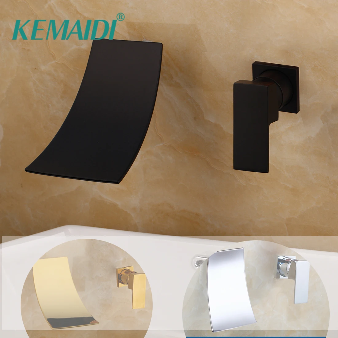 KEMAIDI Golden Chrome Waterfall Basin Faucets Wall Mount Faucet Single Handle Mixer Tap Bathroom Waterfall Basin Faucet
KEMAIDI Golden Chrome Waterfall Basin Faucets Wall Mount Faucet Single Handle Mixer Tap Bathroom Waterfall Basin Faucet