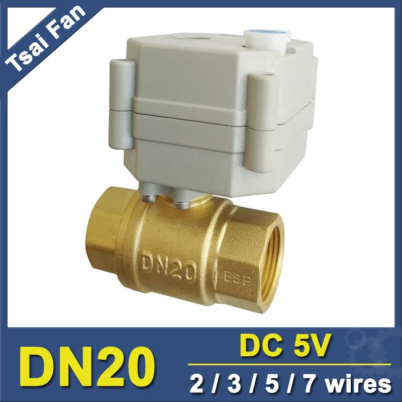 Латунь 3/4 "2 Way Электрический шаровой кран DC5V 2/3/5/7 провода электрические Управление клапан с индикатором и ручного управления TF20-B2-B
Латунь 3/4 "2 Way Электрический шаровой кран DC5V 2/3/5/7 провода электрические Управление клапан с индикатором и ручного управления TF20-B2-B
