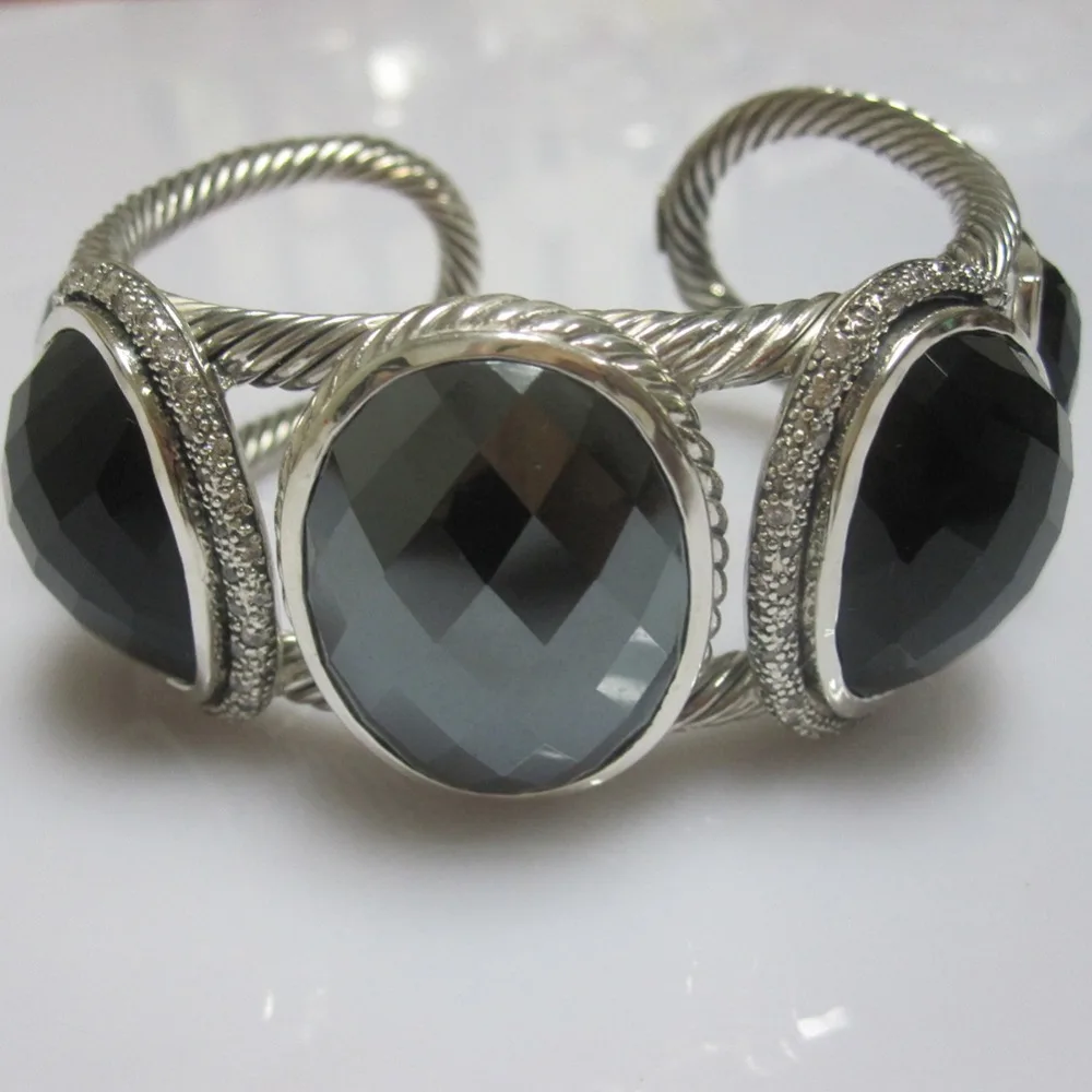 Sterling Silver Jewelry Black Onyx Bracelet Brand Jewelry Woman Cuff Design Bracelet Christmas Gifts Mother's Day Gifts
Sterling Silver Jewelry Black Onyx Bracelet Brand Jewelry Woman Cuff Design Bracelet Christmas Gifts Mother's Day Gifts