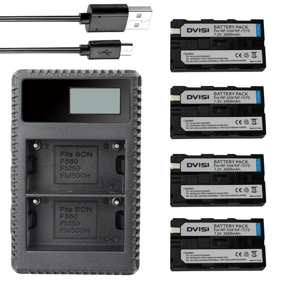 Зарядное устройство USB для Sony, 4 аккумулятора и ЖК-дисплей
Зарядное устройство USB для Sony, 4 аккумулятора и ЖК-дисплей