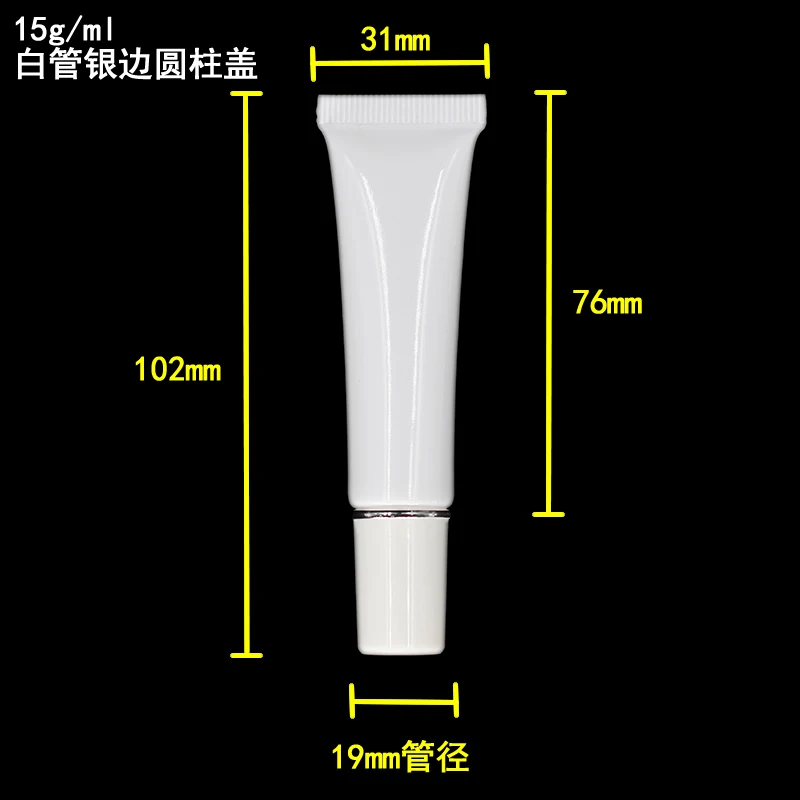 50pcs 15ML empty Sunscreen cream Tube,15G white Cream Tube with white silver edge lid,Cosmetic Sample eye cream 15ml Tube
50pcs 15ML empty Sunscreen cream Tube,15G white Cream Tube with white silver edge lid,Cosmetic Sample eye cream 15ml Tube
