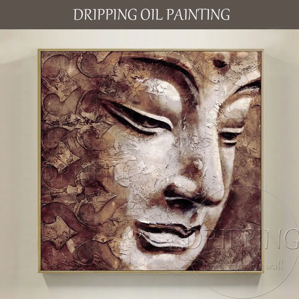 Skilled Artist Hand-painted High Quality Modern Buddha Portrait Oil Painting on Canvas Handmade Brown Buddha Face Oil Painting
Skilled Artist Hand-painted High Quality Modern Buddha Portrait Oil Painting on Canvas Handmade Brown Buddha Face Oil Painting