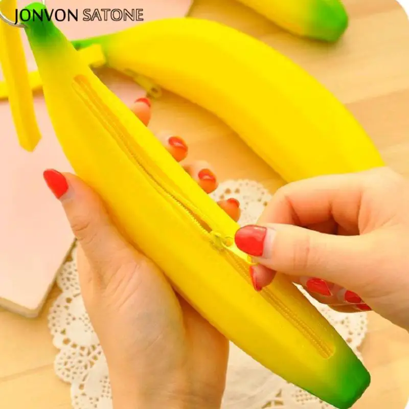 Jonvon Satone 1pcs Silicone Pencil Bags Cute Banana style Kawaii Pencil Bag Children School Bags Stationary Zipper Pencil Bag
Jonvon Satone 1pcs Silicone Pencil Bags Cute Banana style Kawaii Pencil Bag Children School Bags Stationary Zipper Pencil Bag