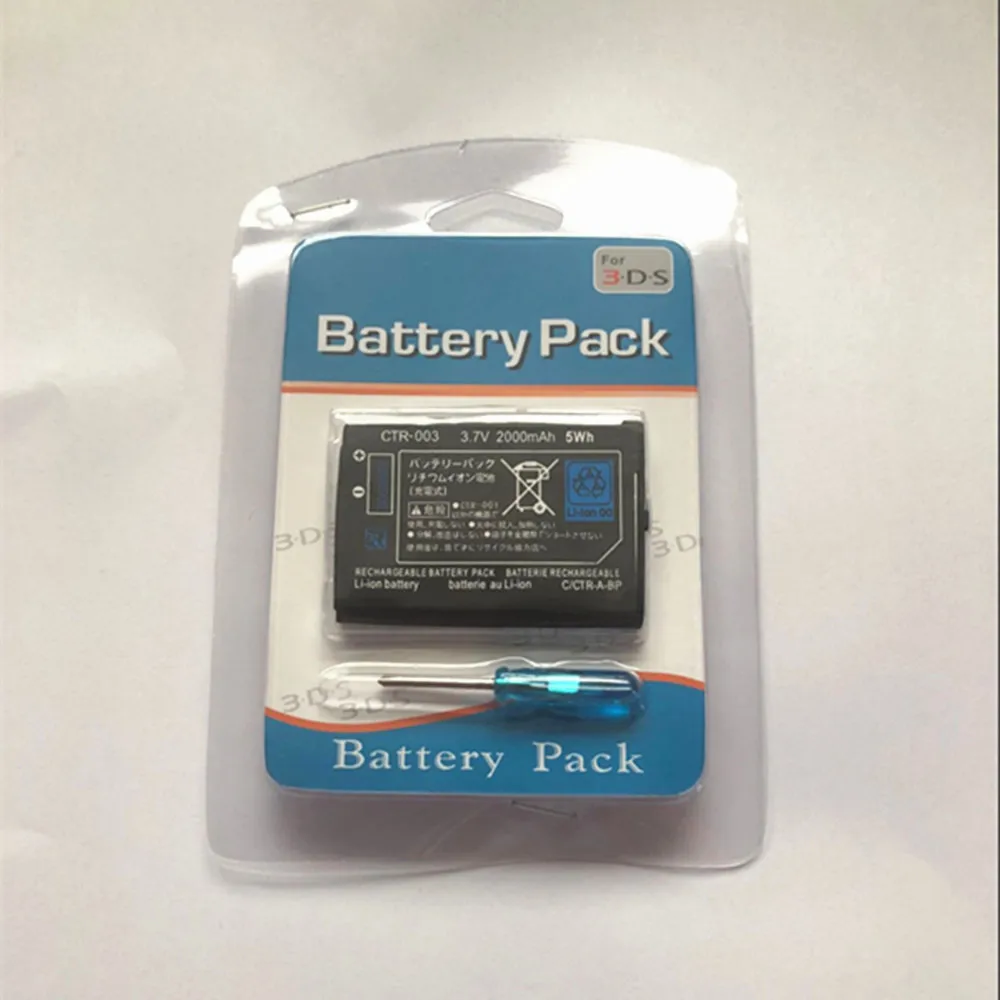 Wholesale Free shipping CTR 003 3.7V 2000mAh 5Wh rechargeable battery pack for 2DS 3DS 10pcs/lot
Wholesale Free shipping CTR 003 3.7V 2000mAh 5Wh rechargeable battery pack for 2DS 3DS 10pcs/lot