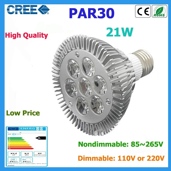 Hot selling, LED Lamp Bulb light (Free Shipping) Par 30 (7x3W) 21W E27 Spotlight Cool White | Warm White 85V-265V
Hot selling, LED Lamp Bulb light (Free Shipping) Par 30 (7x3W) 21W E27 Spotlight Cool White | Warm White 85V-265V