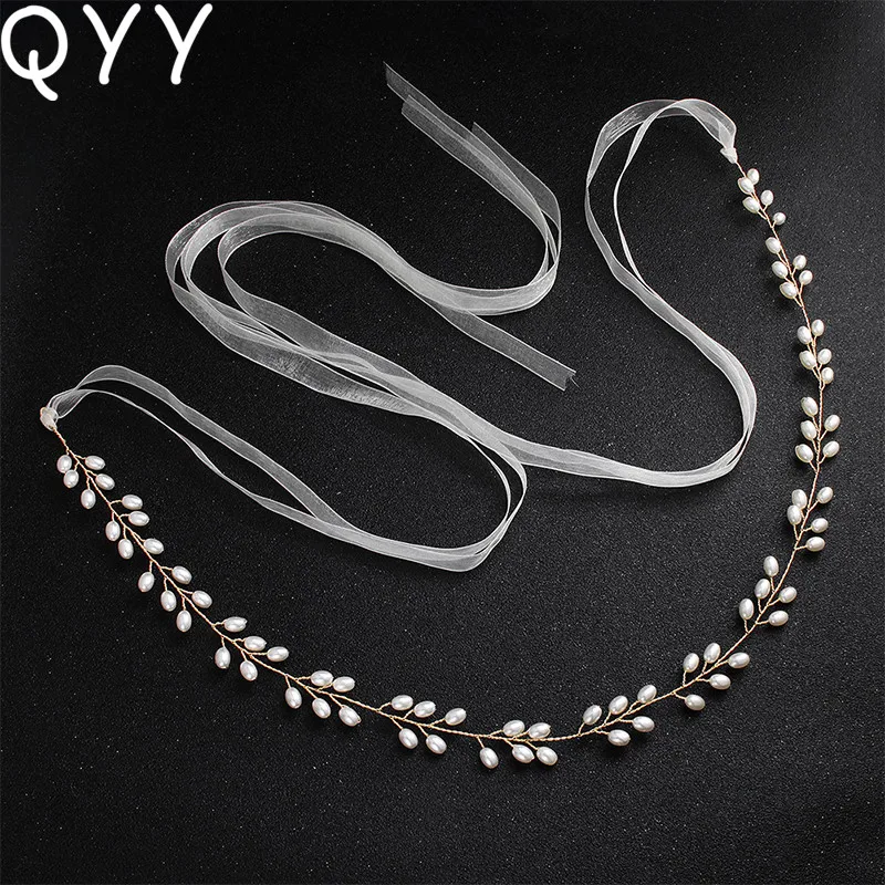Handmade Skinny Sashes for Bride Bridesmaids Fashion Pearls Copper Wire Wedding Belts & Sashes Bridal Dress Accessories
Handmade Skinny Sashes for Bride Bridesmaids Fashion Pearls Copper Wire Wedding Belts & Sashes Bridal Dress Accessories