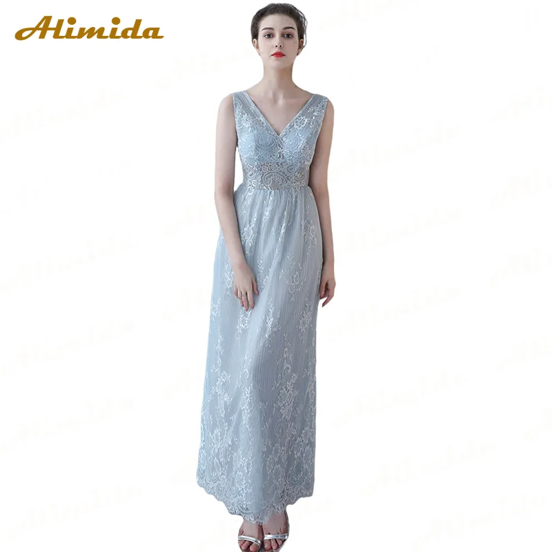 ALIMIDA Lace Evening Dress 2020 New Fashion Red Carpet Party Dress Formal Prom Dresses Sleeveless Sexy V-Neck robe de soiree
ALIMIDA Lace Evening Dress 2020 New Fashion Red Carpet Party Dress Formal Prom Dresses Sleeveless Sexy V-Neck robe de soiree